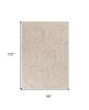 8' X 10'  Wool Ivory  Area Rug