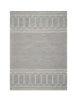 8' X 10'  Wool Grey Area Rug