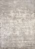 5' X 7' Beige Hand Loomed Abstract Brushstroke Indoor Area Rug