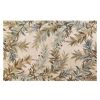 5' X 8' Ivory Hand Tufted Pinnate Fronds Indoor Area Rug