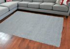 8' X 11' Blue Heather Indoor Shag Rug