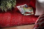 8' X 11' Red Heather Indoor Shag Rug