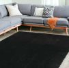 8' X 11' Espresso Brown Shag Area Rug