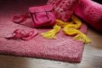 8' X 11'  Bright Hot Pink Shag Area Rug