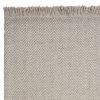 8' X 10' Oatmeal Beige Hand Woven Herringbone Indoor Area Rug