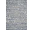 9' X 12' Ocean Blue Hand Tufted Abstract Area Rug