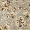 8' X 11' Grey Mocha Hand Tufted Traditional Floral Area Rug