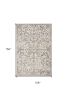 9' X 13' Ivory Machine Woven Distressed Floral Vines Area Rug