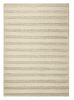 8' X 10' White Ivory Hand Woven Knobby Cornish Stripe Area Rug