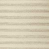 8' X 10' White Ivory Hand Woven Knobby Cornish Stripe Area Rug