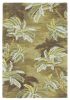 8' X 10' Moss Green Hand Tufted Palm Trees Area Rug