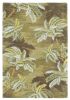 8' X 10' Moss Green Hand Tufted Palm Trees Area Rug