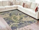 7' X 9'  Wool Blue Or  Green Area Rug