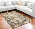 7' X 9'  Wool Ivory  Area Rug