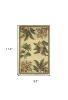 8' X 10' Ivory Wool Tropical Botanical Hand Tufted Area Rug