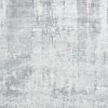 8' X 10' Dew Grey Hand Loomed Abstract Brushstroke Area Rug