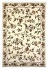 10' X 13' Ivory Machine Woven Floral Vines Area Rug