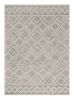 9' X 12' Sand Beige Hand Tufted Diamond Pattern Area Rug