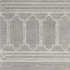 9' X 12' Grey Hand Tufted Geometric Area Rug