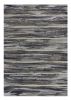 10' X 13' Grey Machine Woven Abstract Brushstroke Area Rug