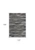 10' X 13' Grey Machine Woven Abstract Brushstroke Area Rug