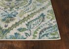 9' X 13'  Polypropylene Ivory Or Teal Area Rug