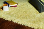 9' X 13' Yellow Hand Woven Area Rug