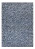 9' X 13' Polyester Indigo Or  Ivory  Heather Area Rug