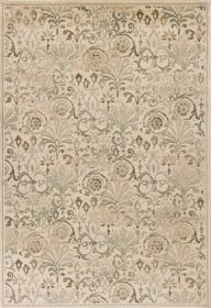 5' X 8' Ivory Vintage Area Rug