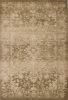 5' X 8' Beige Machine Woven Distressed Floral Traditional Area Rug