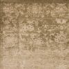 5' X 8' Beige Machine Woven Distressed Floral Traditional Area Rug