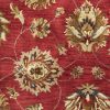 3' X 5' Red Hand Tufted Wool Traditional Floral Area Rug