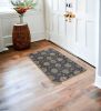 3' X 5' Midnight Floral Vines Wool Area Rug