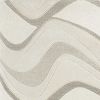 3' X 5' Ivory Hand Tufted Abstract Waves Area Rug