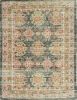 5' X 7' Charcoal Southwestern Hand Woven Distressed Area Rug