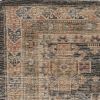 5' X 7' Charcoal Southwestern Hand Woven Distressed Area Rug