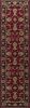 5' X 8' Red Black Machine Woven Floral Traditional Area Rug