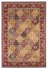 5' X 8' Red Floral Panel Bordered Area Rug