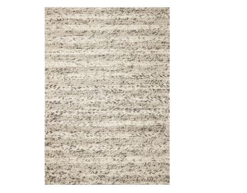 3' X 5' Grey Braided Wool Indoor Area Rug