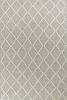 3' X 5' Grey Braided Diamonds Wool Indoor Area Rug