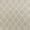 3' X 5' Grey Braided Diamonds Wool Indoor Area Rug