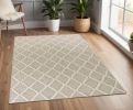 3' X 5' Grey Braided Diamonds Wool Indoor Area Rug