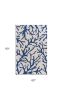 5' X 7' Ivory Or Blue Coral Indoor Area Rug