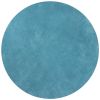 6' Highlighter Blue Round Indoor Shag Rug