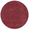 6' Red Heather Round Indoor Shag Rug