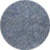 6' Round Indigo Or Ivory Heather Plain Indoor Area Rug