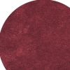 6' Round  Polyester Red Area Rug