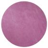 6' Round  Polyester Hot Pink Area Rug