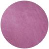 6' Round  Polyester Hot Pink Area Rug