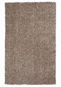 5' X 7' Beige Heather Indoor Shag Rug